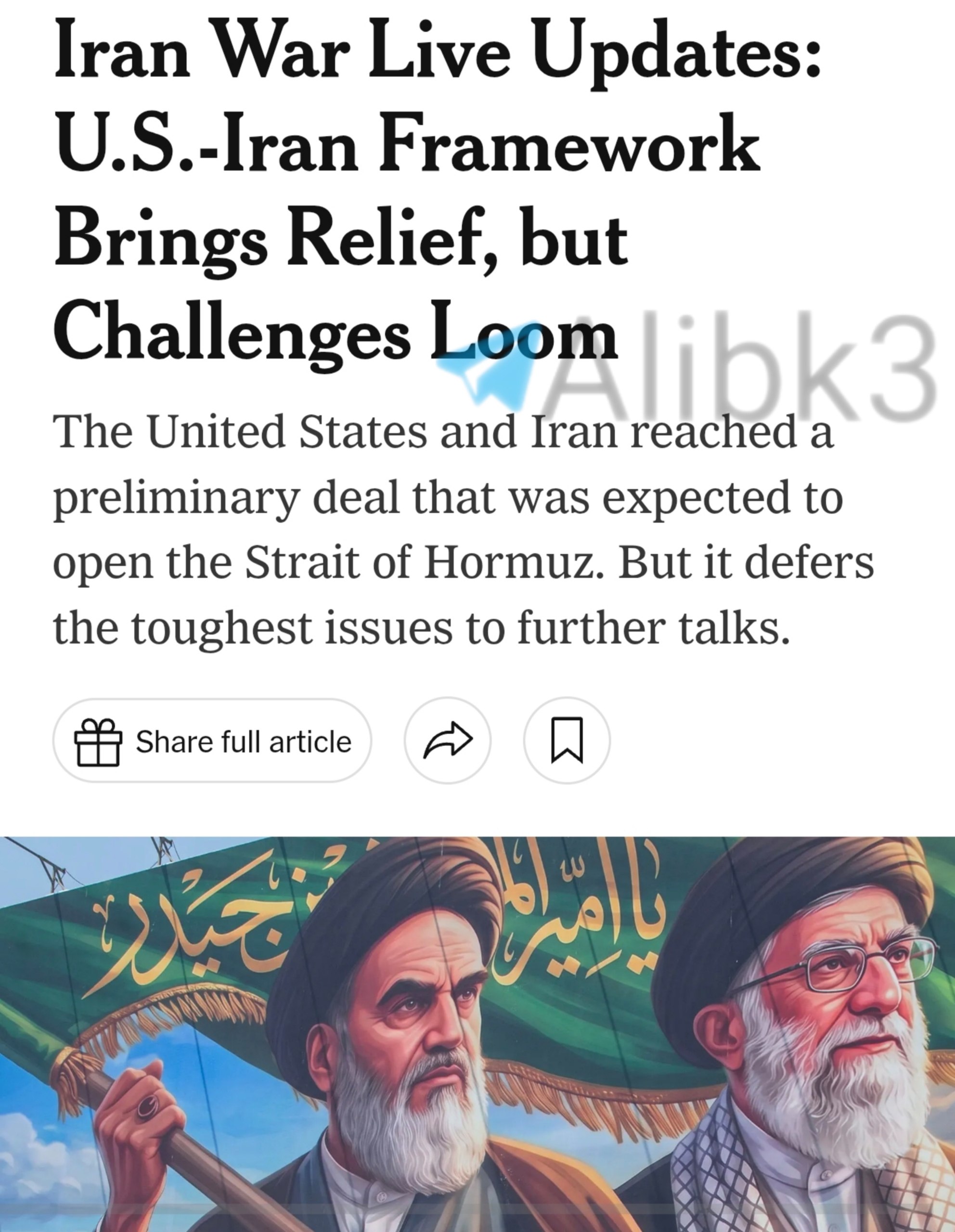 New York Times: Agreement Halts Military Escalation but Remains Fragile