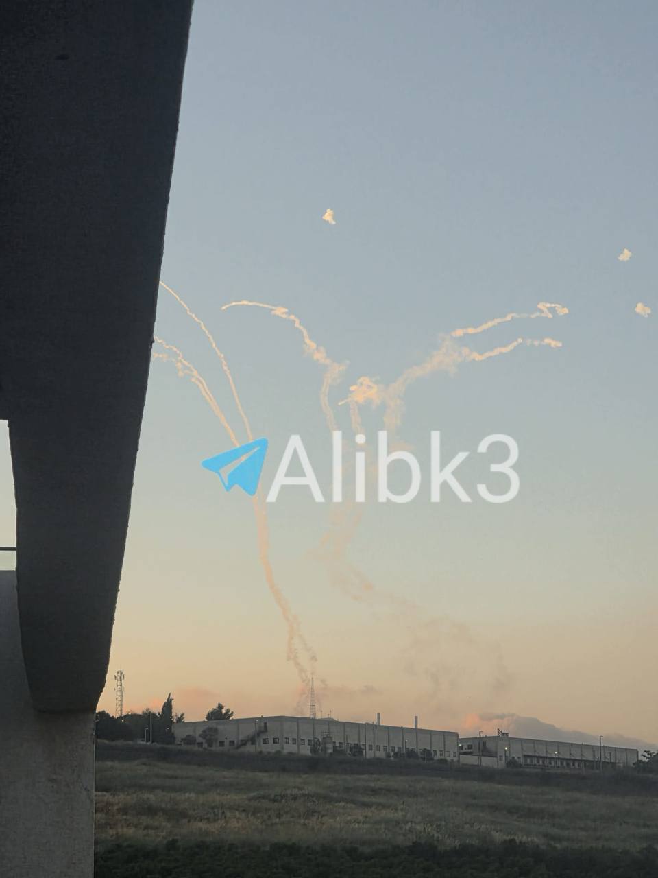 Intercepted Missiles Fly Over Northern Israeli Settlements