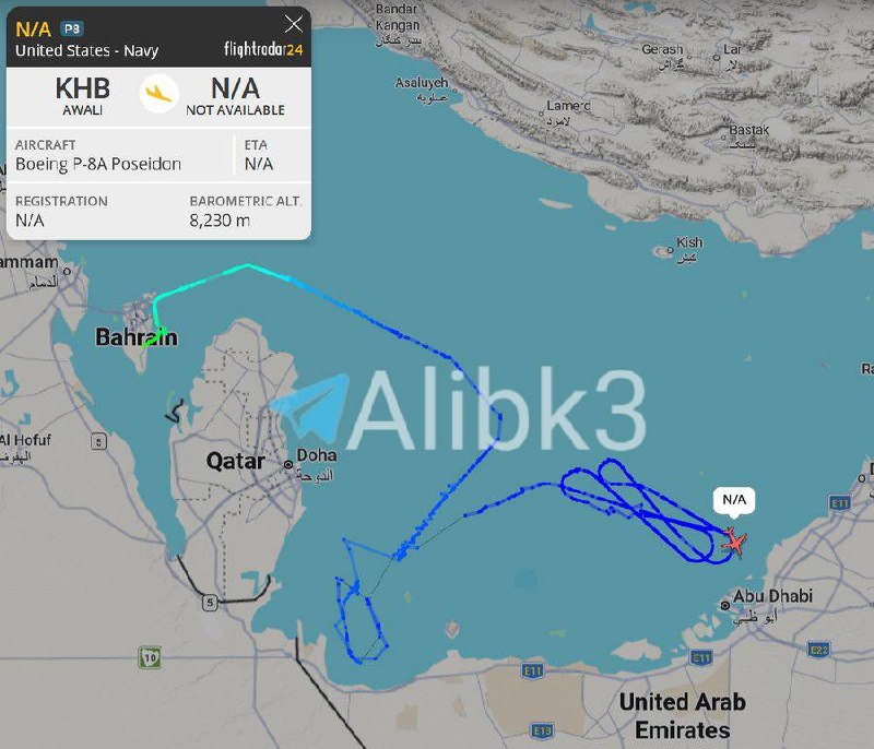 US P-8A Maritime Patrol Aircraft Deploys from Bahrain to Strait of Hormuz