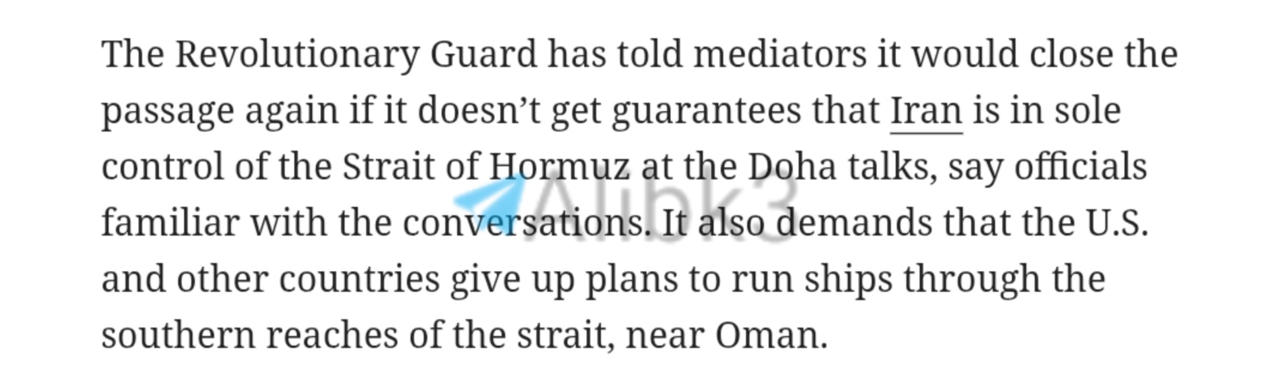 IRGC Threatens to Re-Block Strait of Hormuz Over Control Dispute