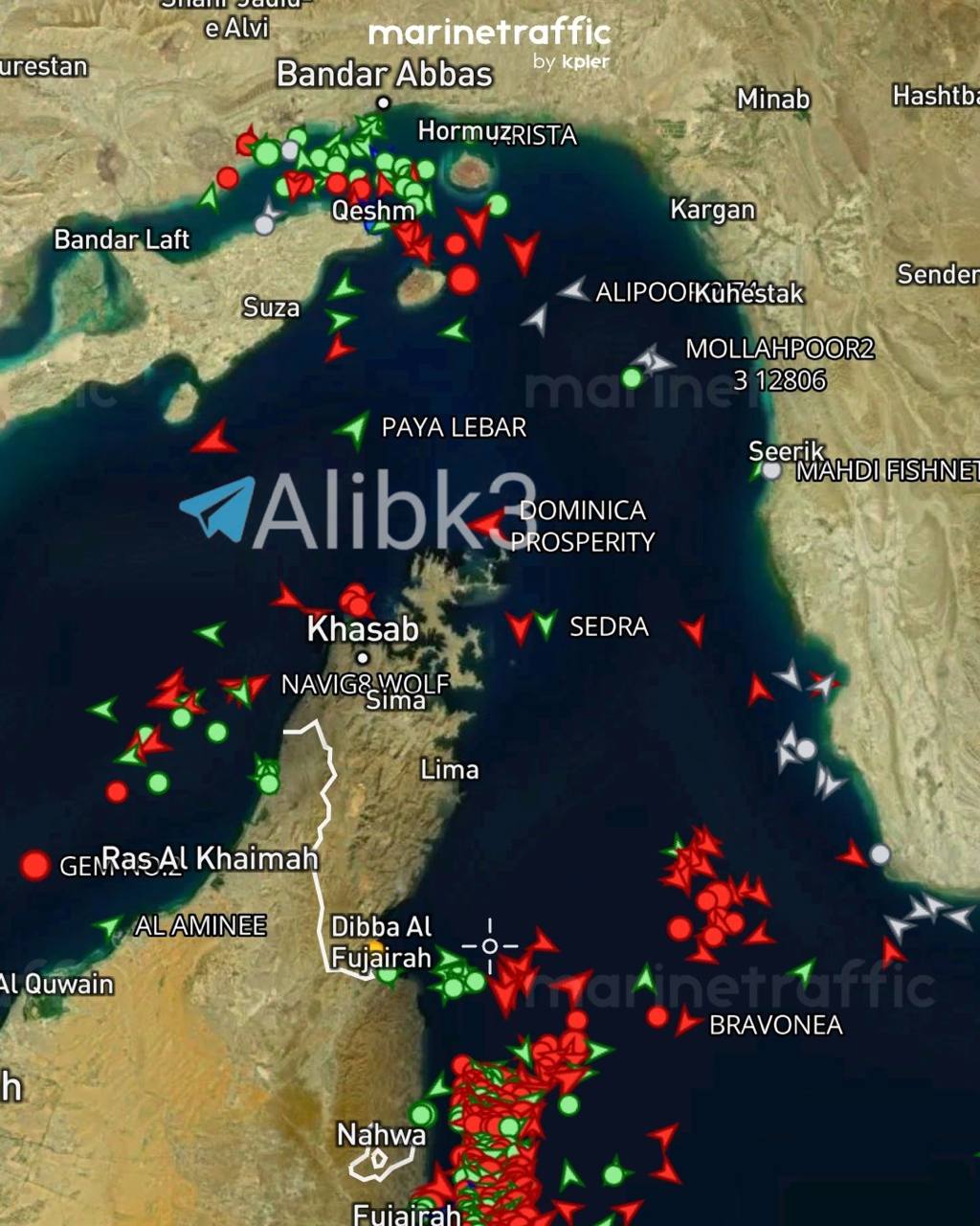 Strait of Hormuz Shipping Traffic Continues on Both Routes