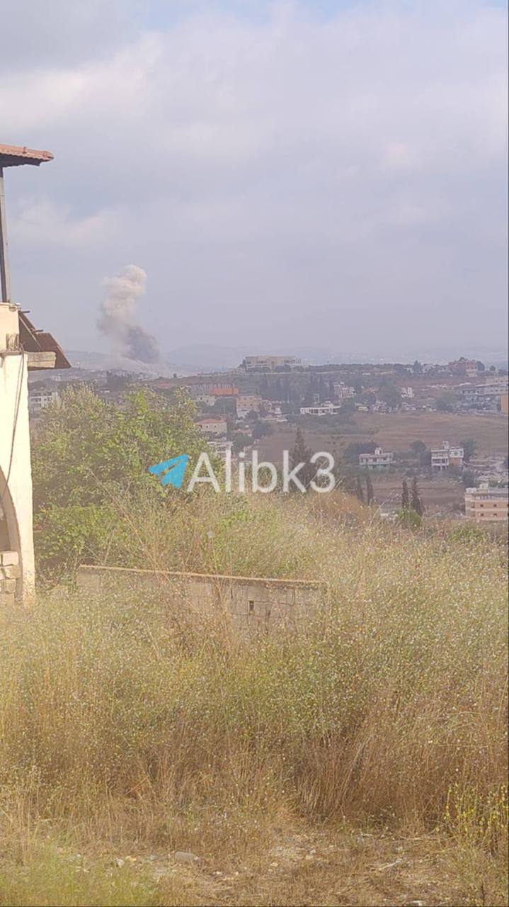 Israeli Airstrikes Hit Nabatieh in Southern Lebanon