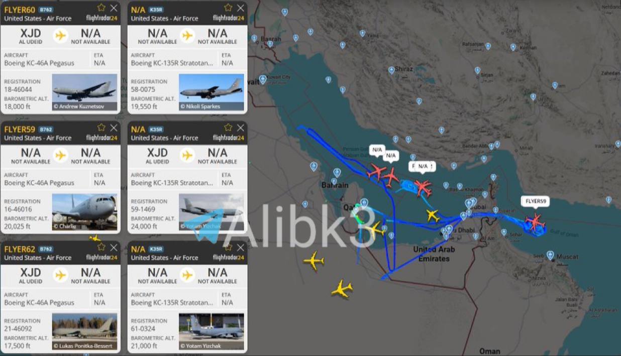 US Air Force Tankers Deployed to Support Air Strike Operations