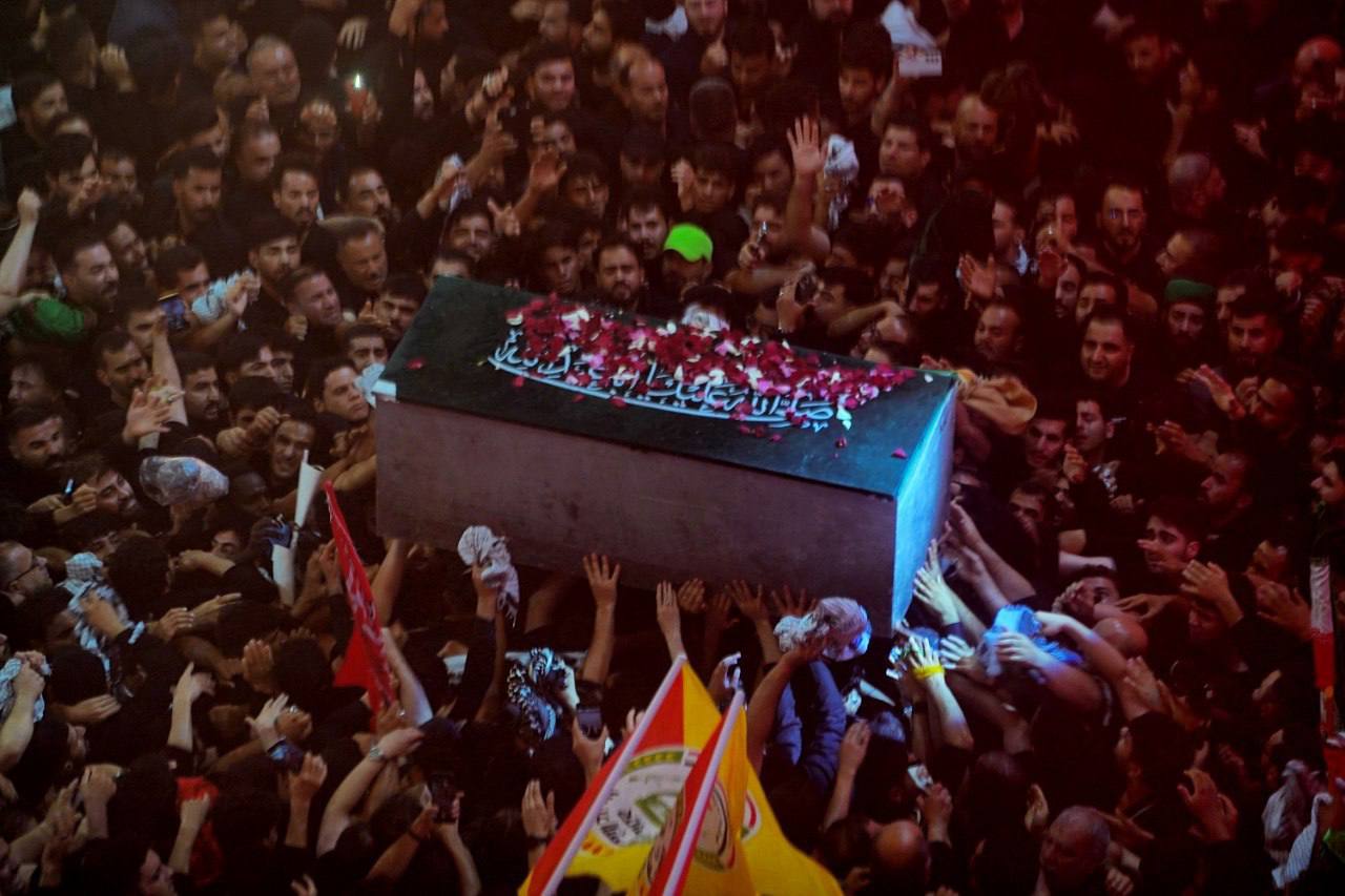 Coffin of Iran's Khamenei Entered Karbala Shrine