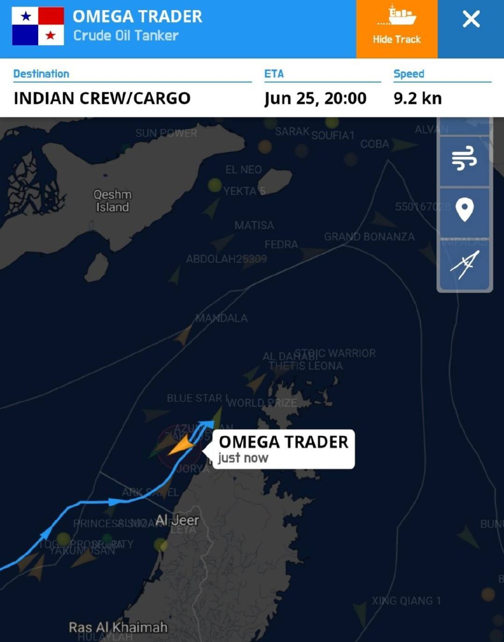 Ships Reroute Away From Omani Corridor After Iranian Warning