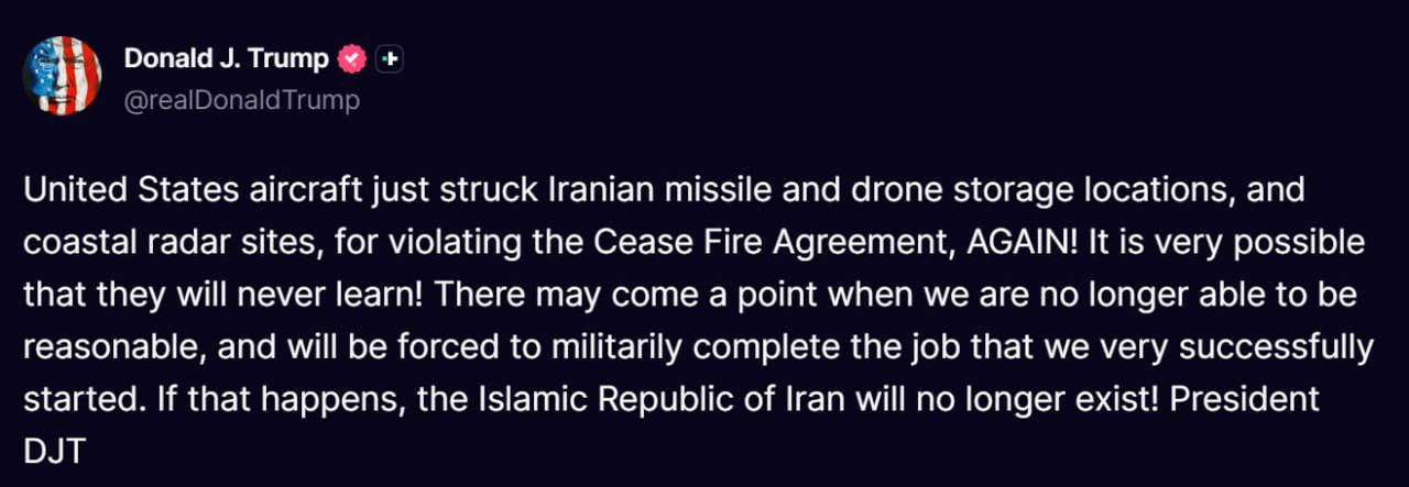 Trump Warns Iran of Possible Military Action