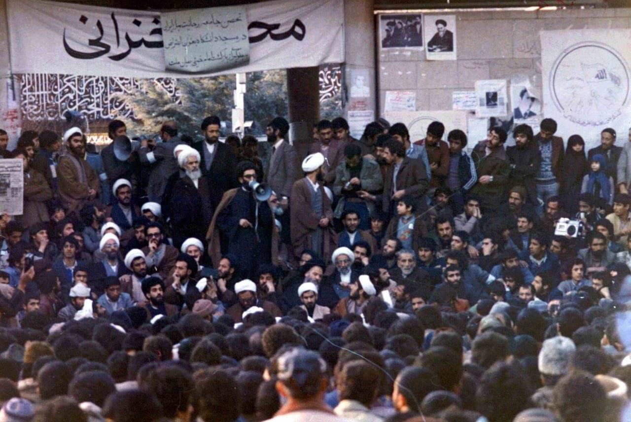 Khamenei Speaks to Masses During Early Islamic Revolution