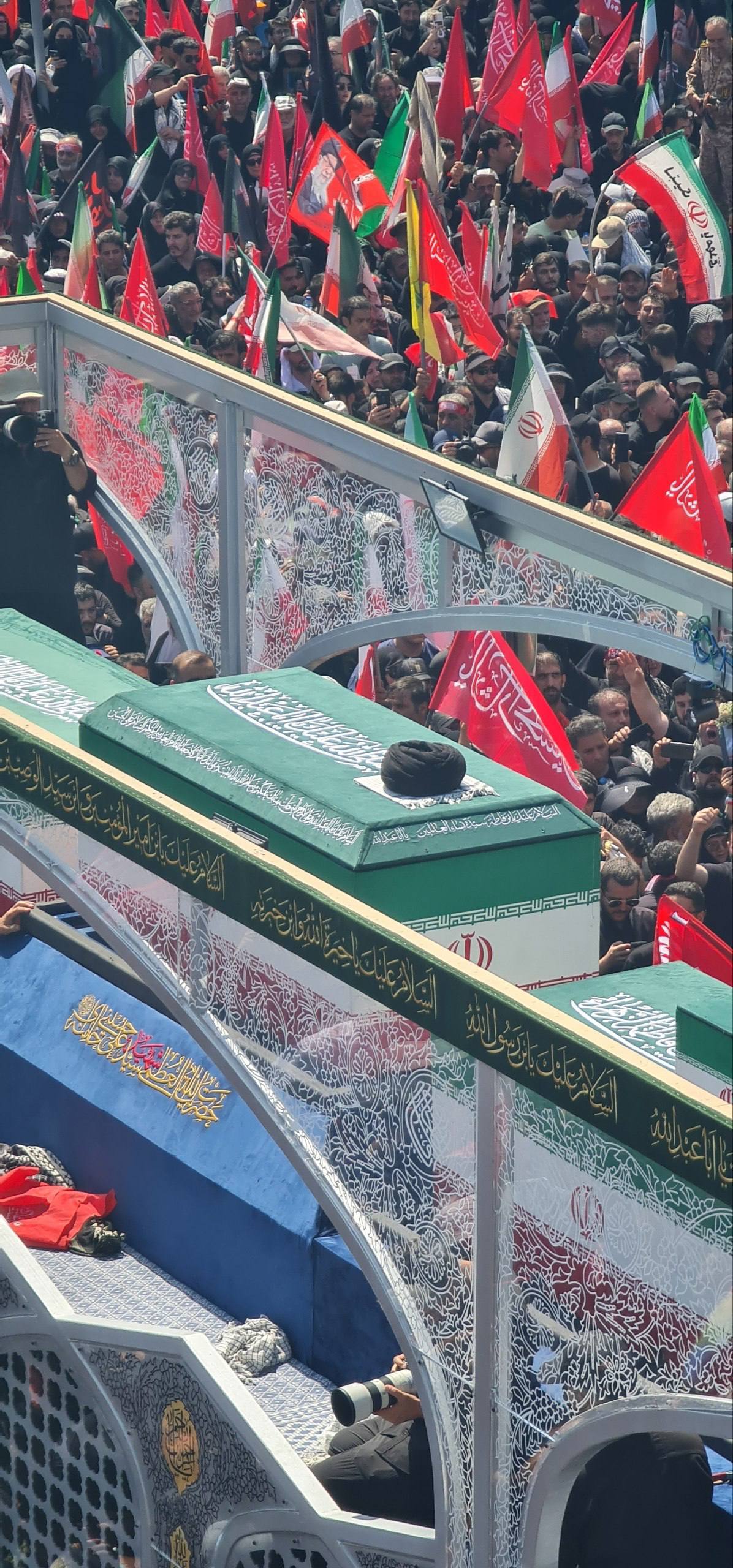Coffin of Ayatollah Khamenei in Tehran