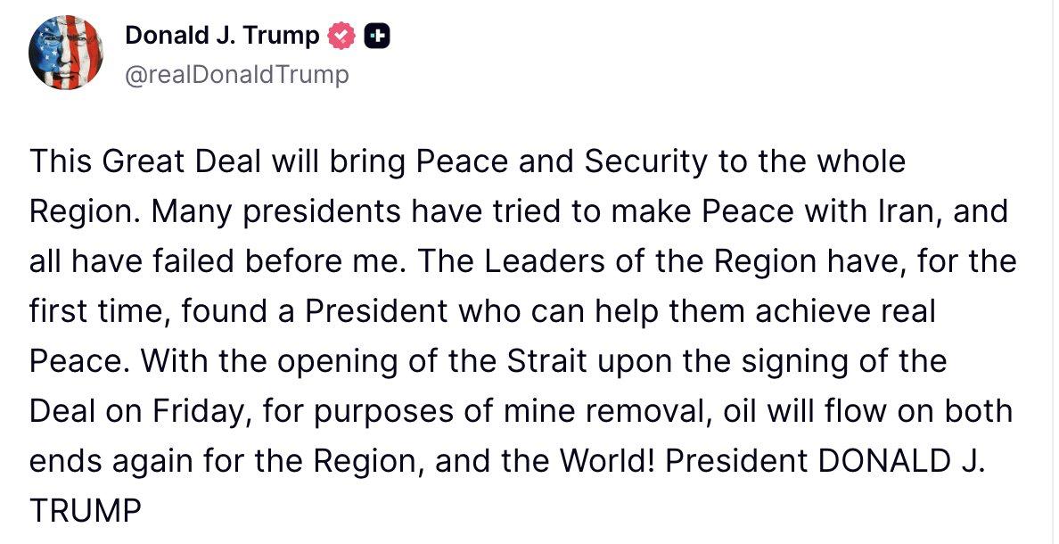 Trump Claims New Deal Will Bring Peace to the Region