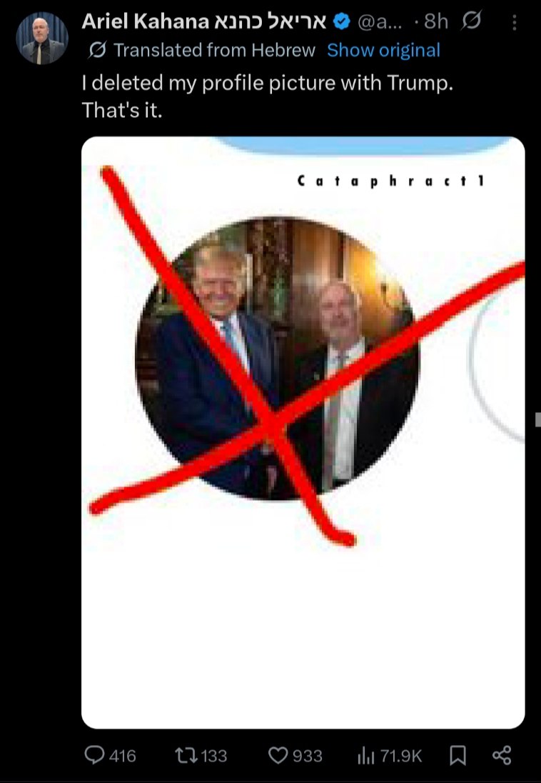 Israelis reportedly deleting photos with Trump