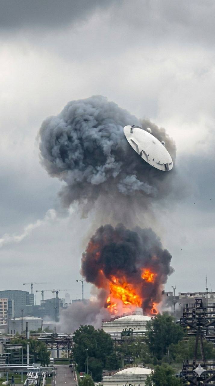 Explosion Hits Moscow Refinery Fuel Depot After Drone Strike