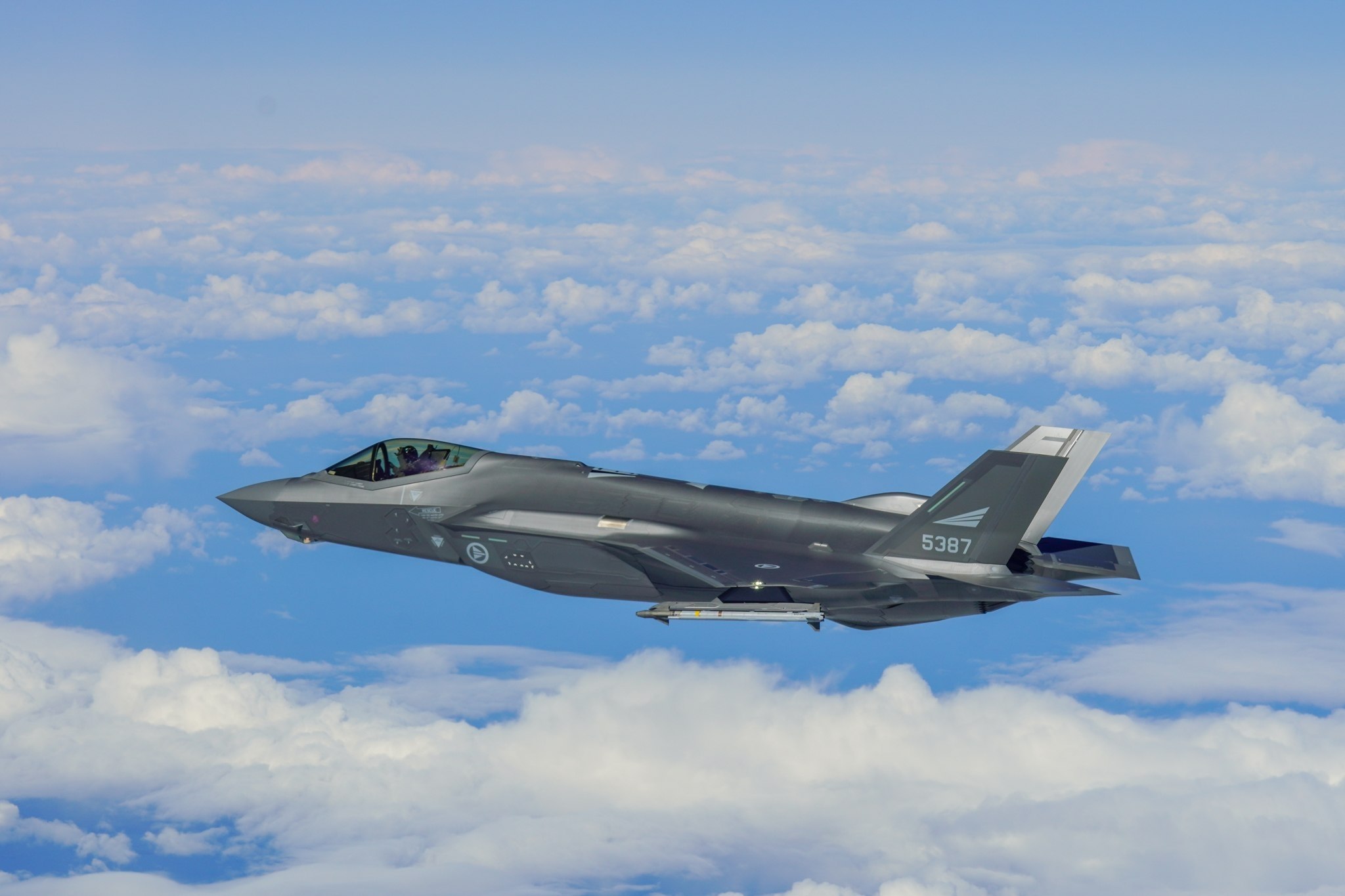 Norwegian F-35A Tracks Russian Su-24MR Recon Jet