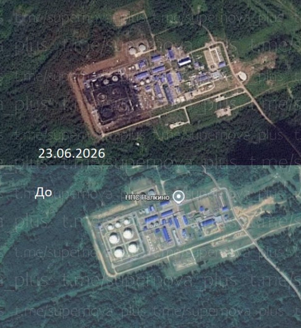 Ukrainian Drone Strikes Damage Palkino Oil Pumping Station