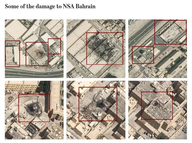 US Fifth Fleet HQ in Bahrain Sustains Severe Damage from Iranian Attacks