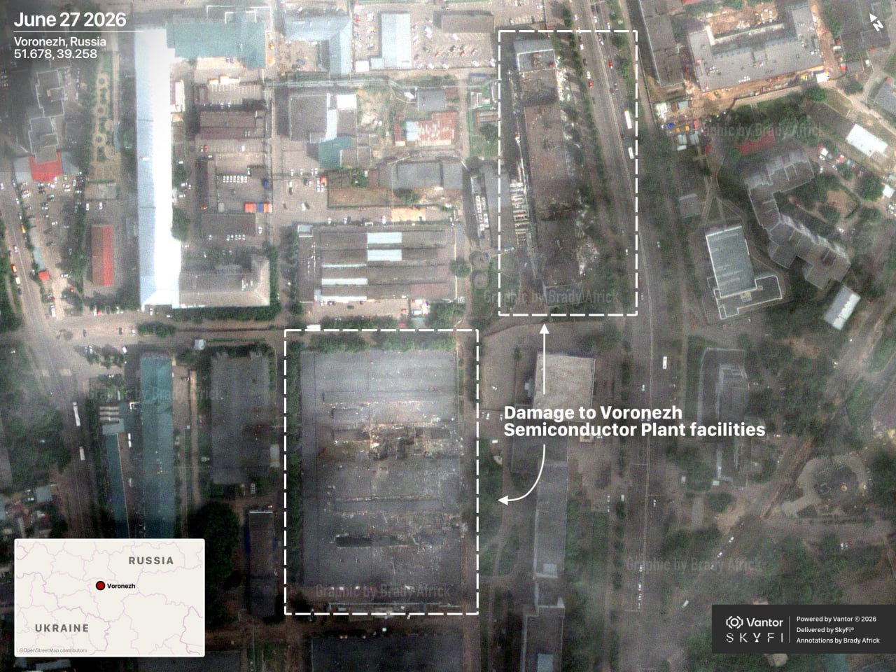 Russian Semiconductor Facilities in Voronezh Severely Damaged
