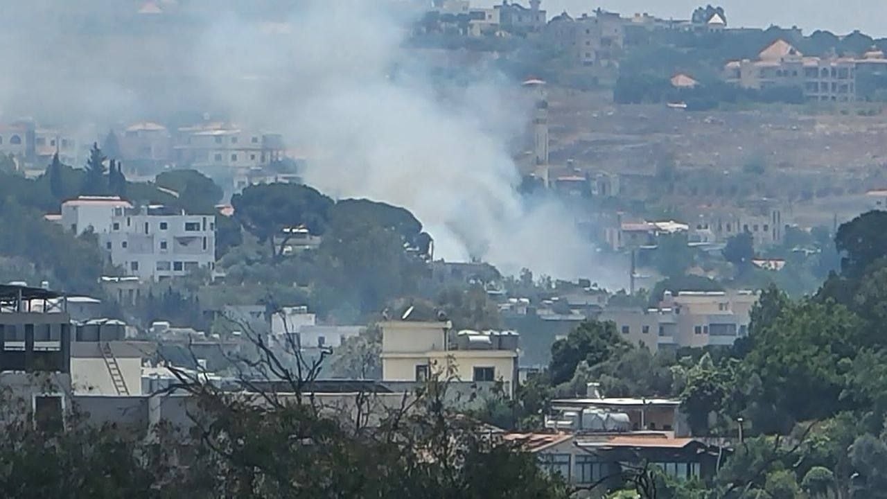 Israeli Attack on Vehicle in Nabatieh Al-Fouqa
