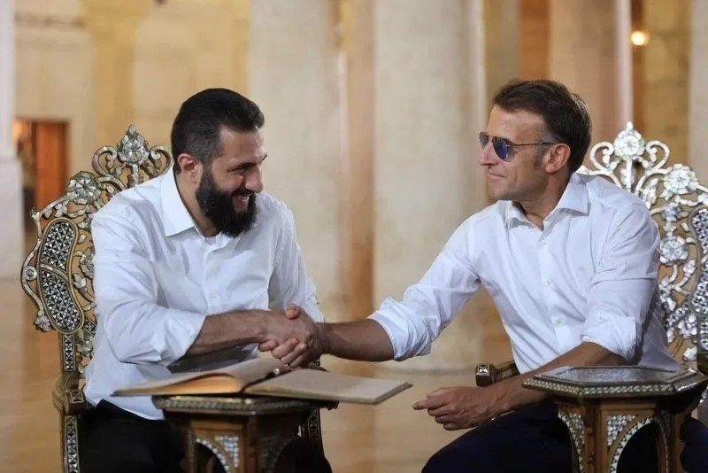Macron Meets Syria's al-Shara in Damascus, First Western Leader Visit in Years