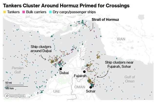 Oil tanker traffic in Strait of Hormuz drops despite US‑Iran easing pact