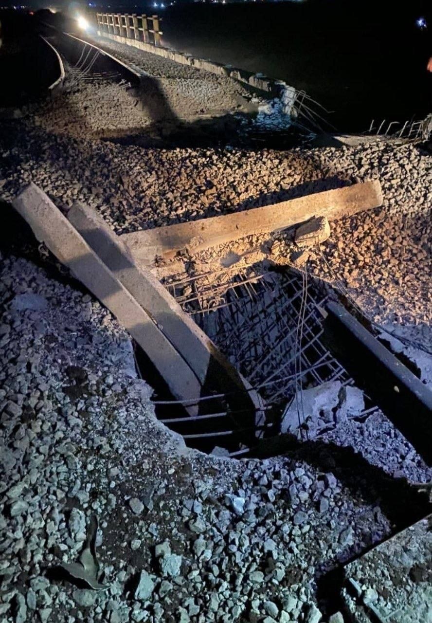 Railway Line in Gorgan Hit by Missile
