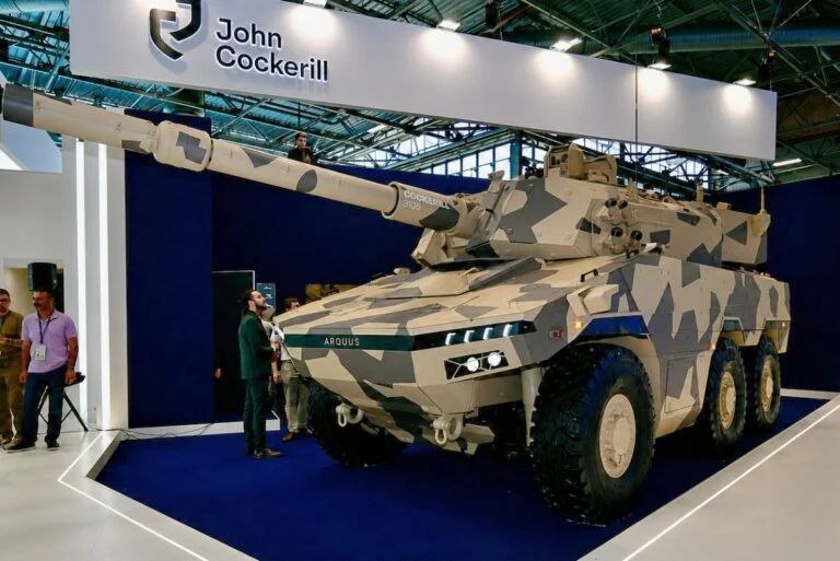 Belgian and French firms unveil new 6x6 fire support vehicle Fenris