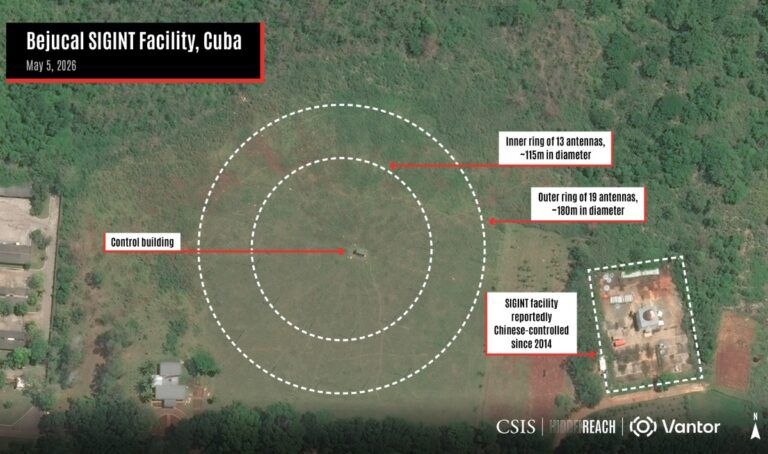 Satellite Images Show New Cuban Signals‑Intelligence Site Near Florida
