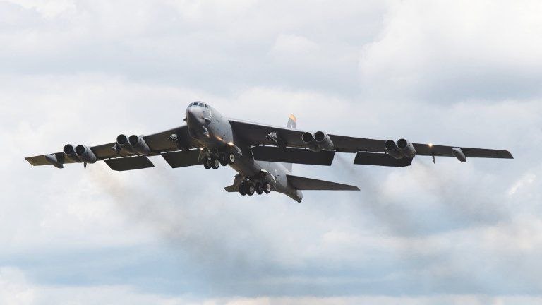 US B-52H Bombers Return to US After Mission in UK